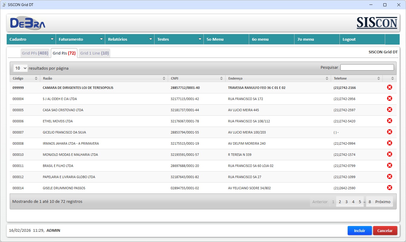 Tela do workflow de aprovação